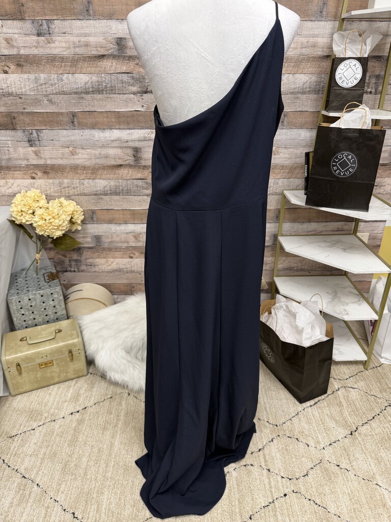 Amsale Navy Blue Gown