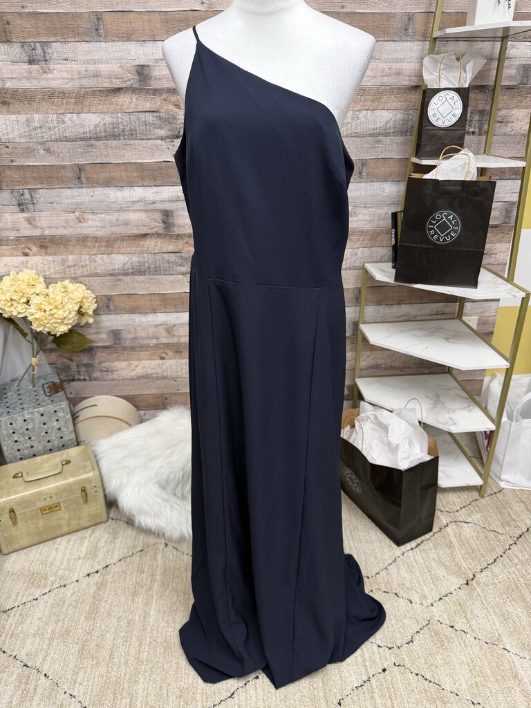 Amsale Navy Blue Gown