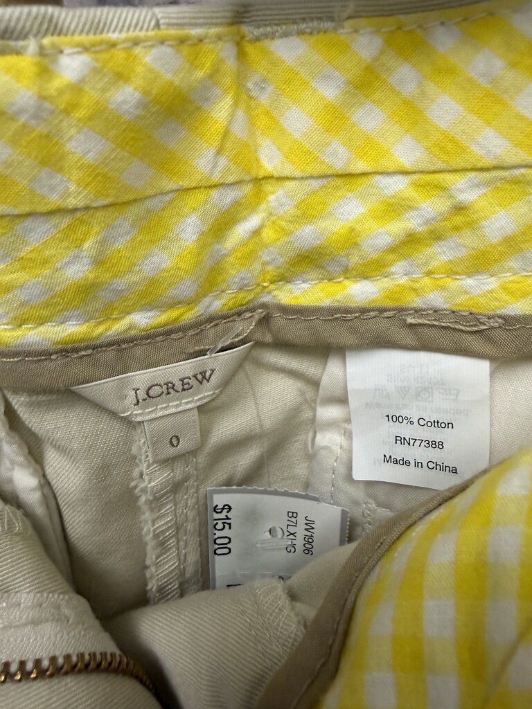 J. Crew Khaki Rhinestone Fish Shorts