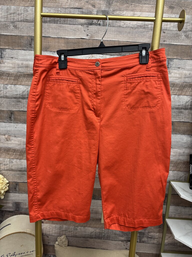 Chico's Orange Bermuda Shorts