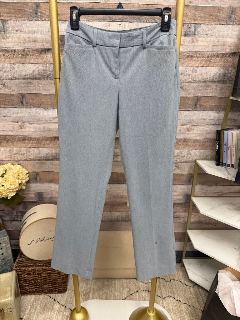 Express Light Blue Twill Mid-Rise Trousers