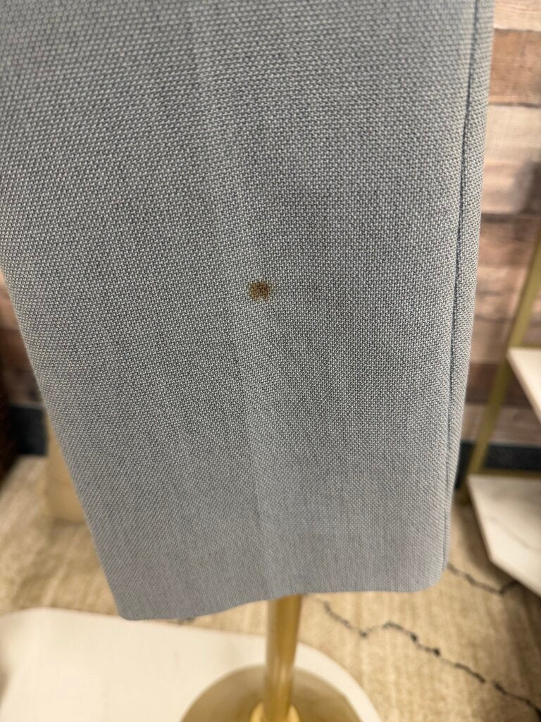 Express Light Blue Twill Mid-Rise Trousers