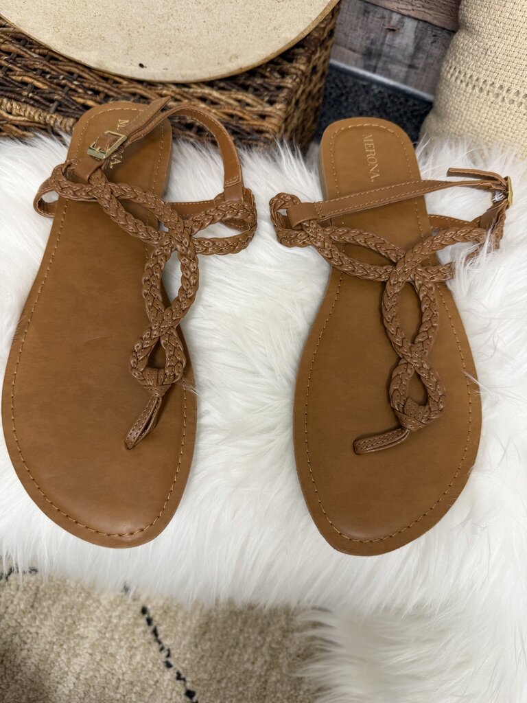 Merona Tan Braided Gladiator Sandals