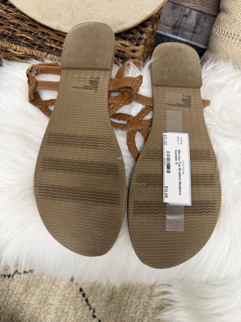Merona Tan Braided Gladiator Sandals