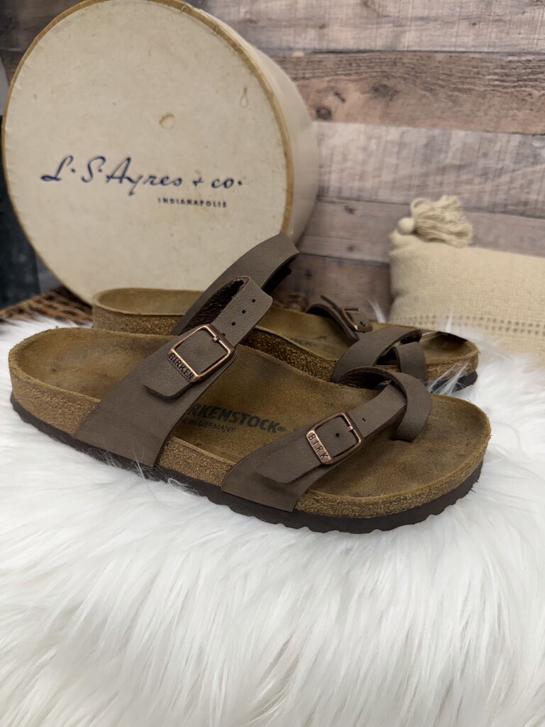 Birkenstock Taupe/Brown Birko Flo