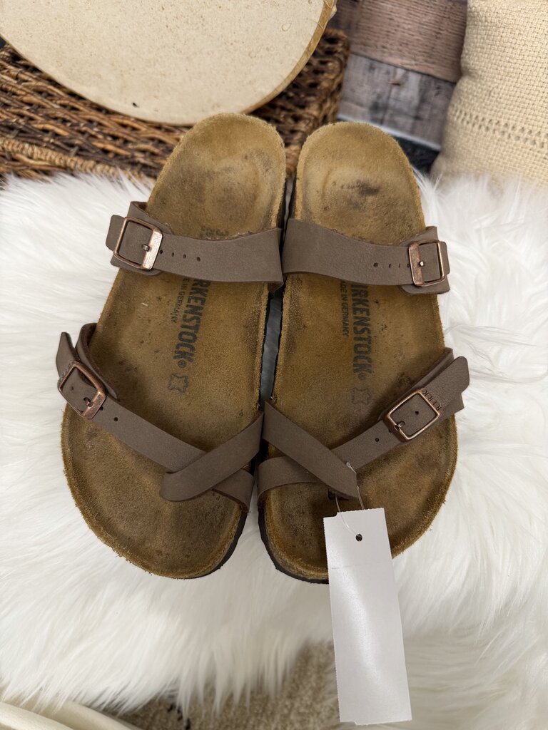Birkenstock Taupe/Brown Birko Flo