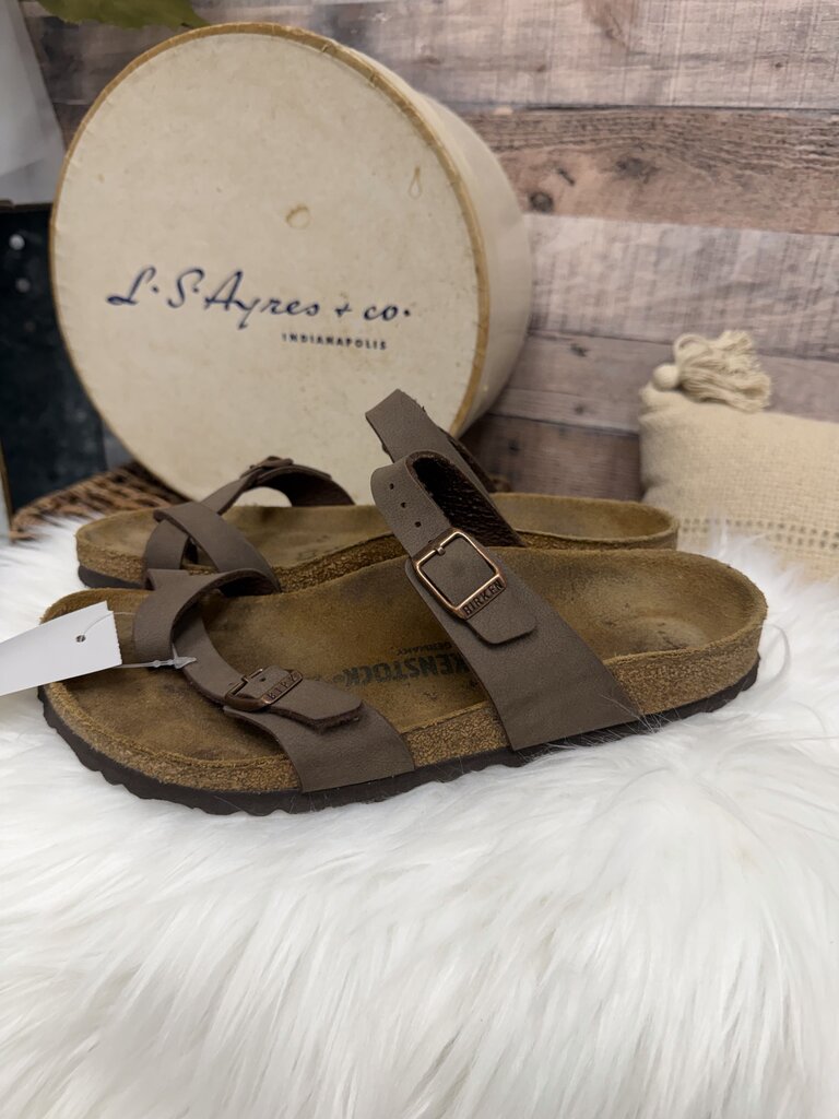 Birkenstock Taupe/Brown Birko Flo
