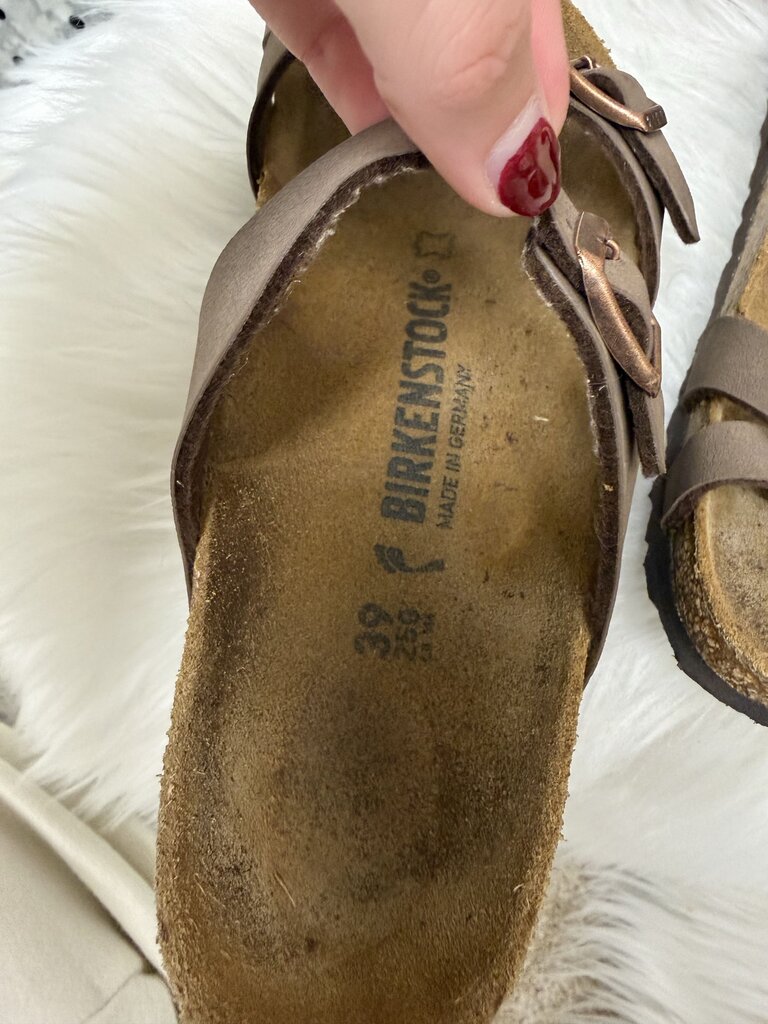 Birkenstock Taupe/Brown Birko Flo