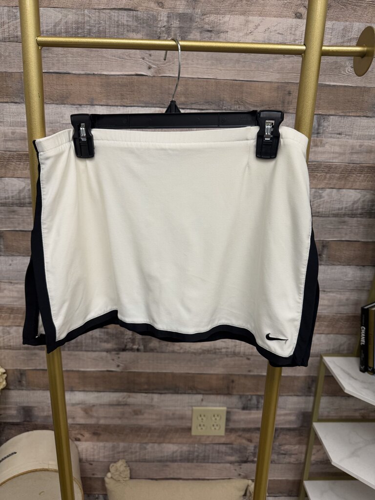 Nike White Athletic Skort w/ Black Trim