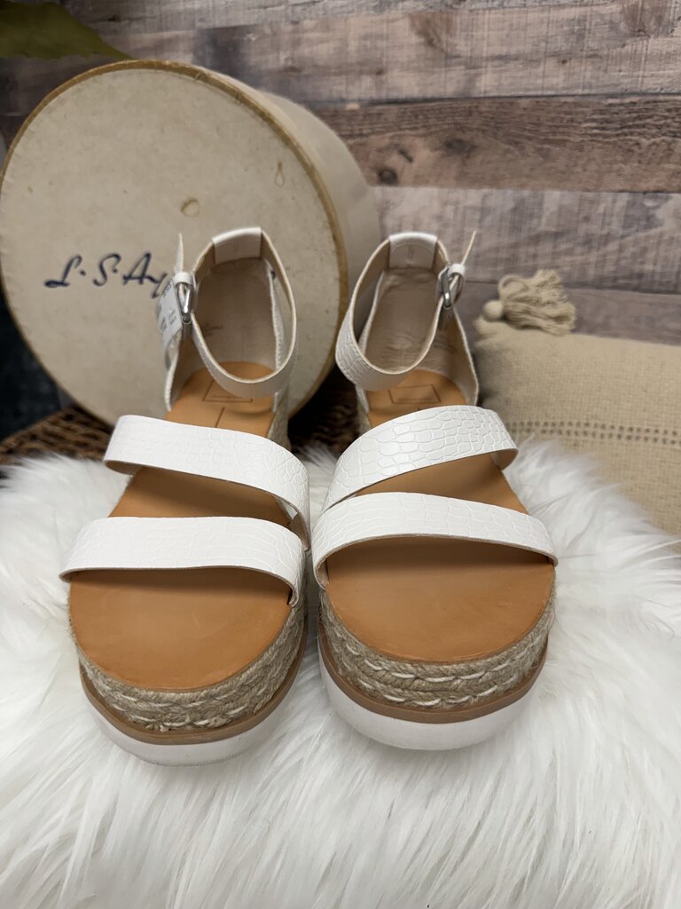 Dolce Vita White Wedge Espadrille