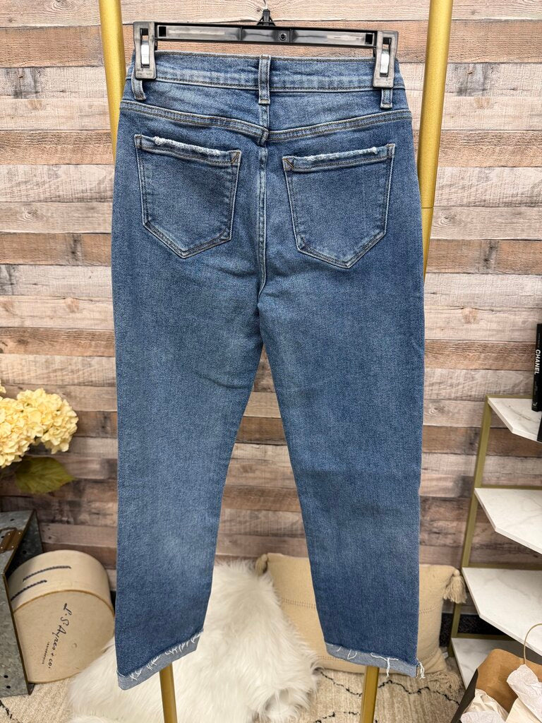 Kensie Allie High-Rise Slim Straight Denim Jeans
