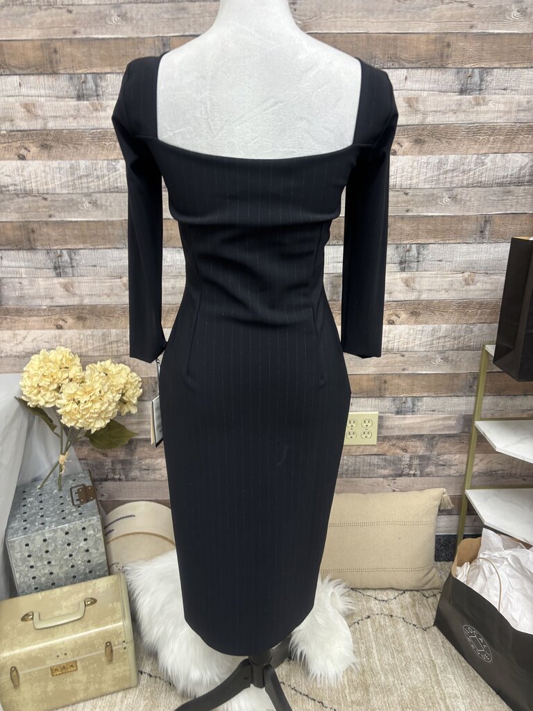 NWT Chiara Boni Square Neckline Pin Stripe
