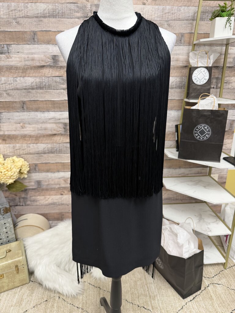 Stella McCartney Black Sleeveless Fringe