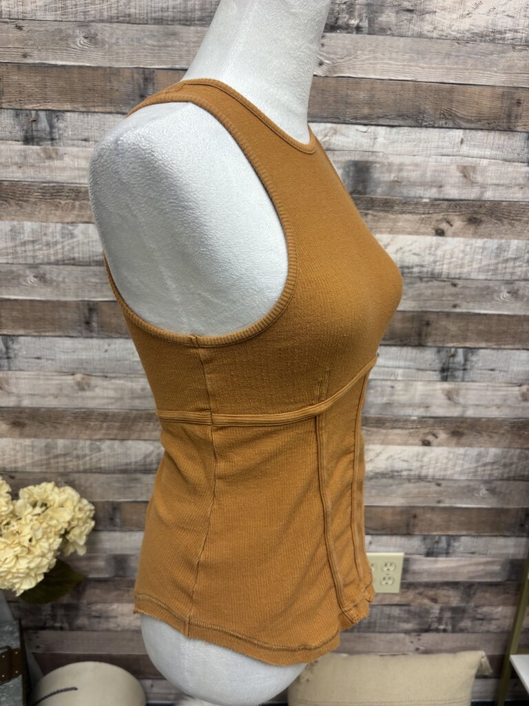 Free People Movement Copper Ribbed Tank
