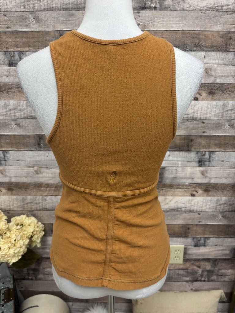 Free People Movement Copper Ribbed Tank