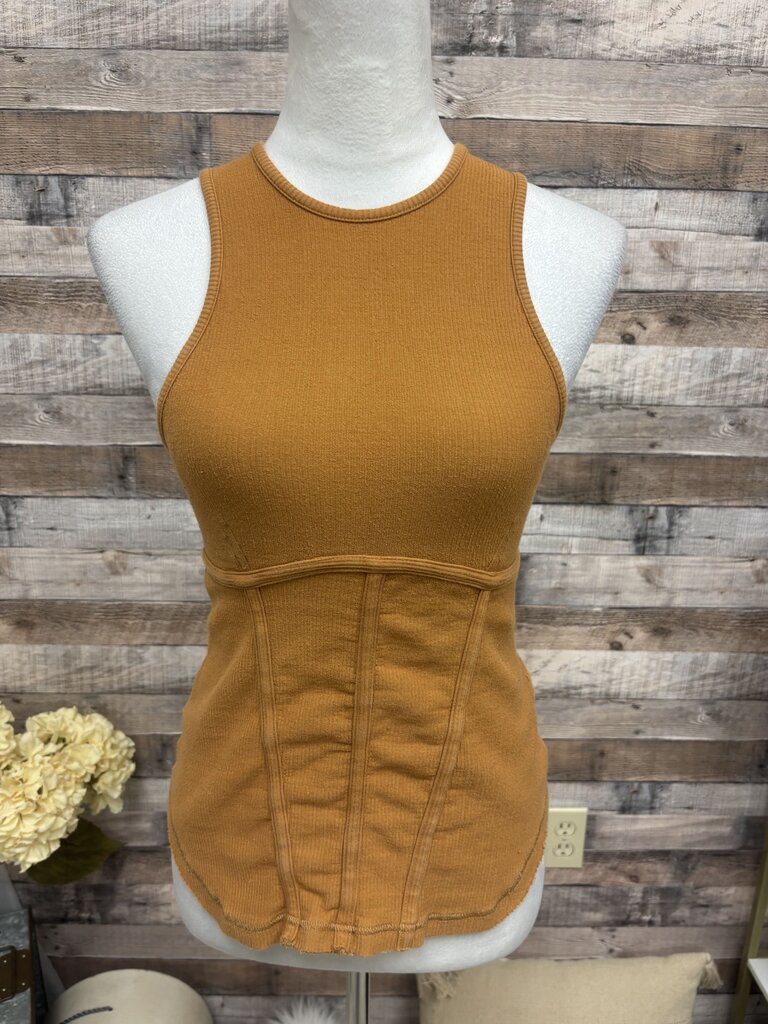 Free People Movement Copper Ribbed Tank