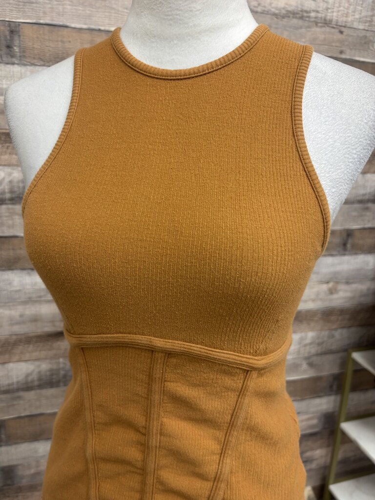 Free People Movement Copper Ribbed Tank