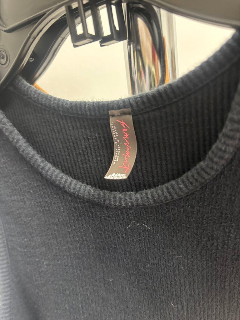 Free People Movement Black Ribbed Tank