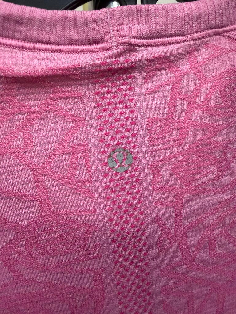 Lululemon Pink Rose Tech Short Sleeve Crew