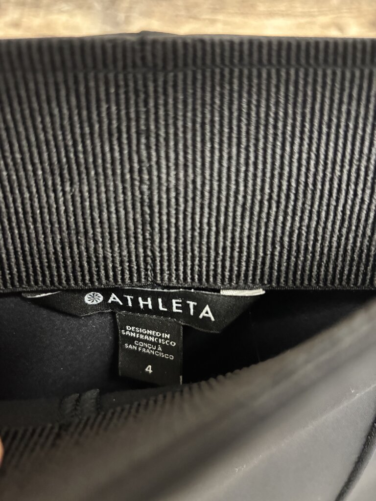 Athleta Black Side Zip Joggers