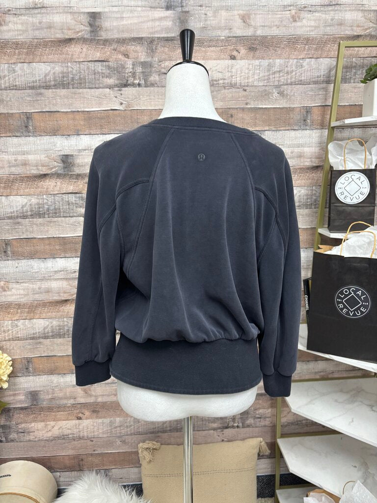 Lululemon Black Cropped Sweatshirt
