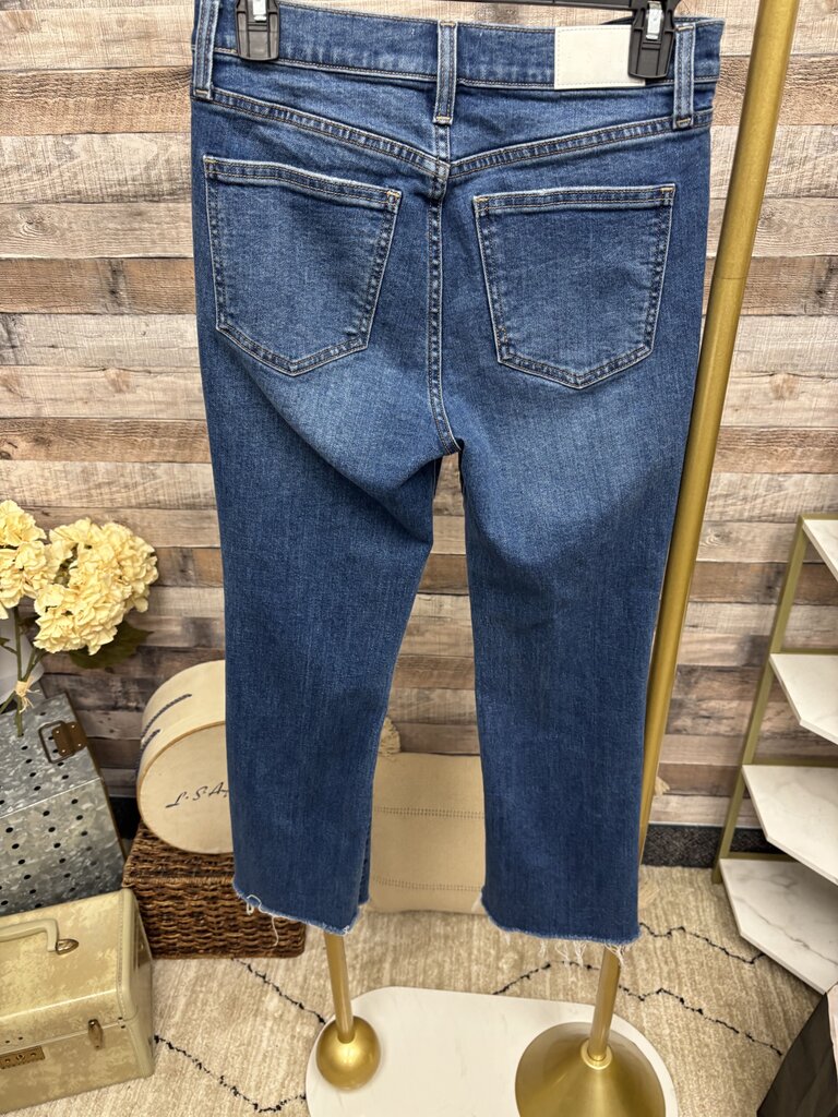 Pistola Raw Hem Straight Leg Denim