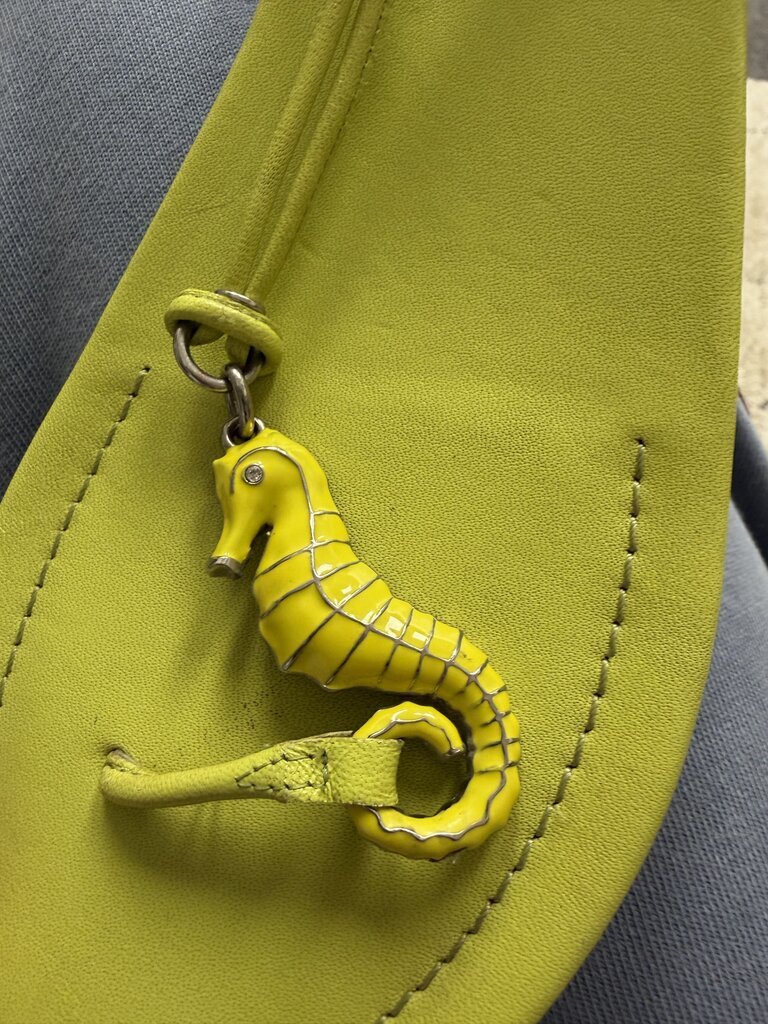 Coach Lime Green Thong Sandal