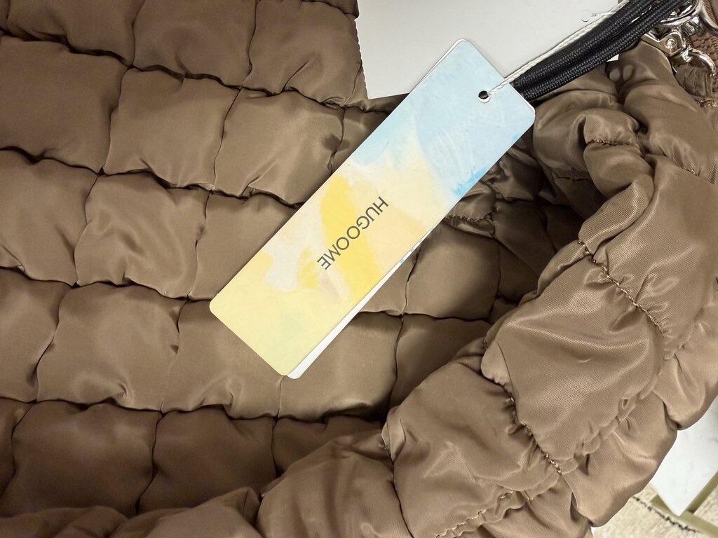 NWT Hugoome Brown Puffer Tote