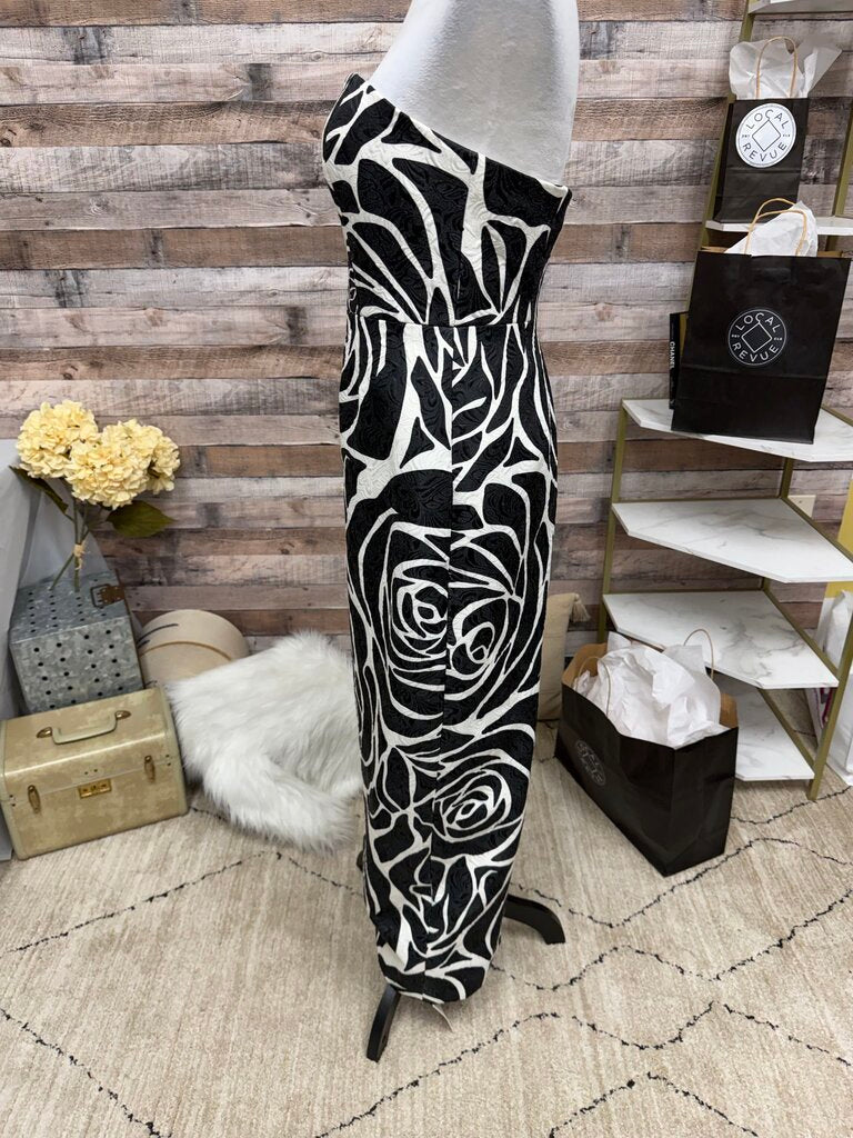 Milly Orion Rose Black & White Strapless