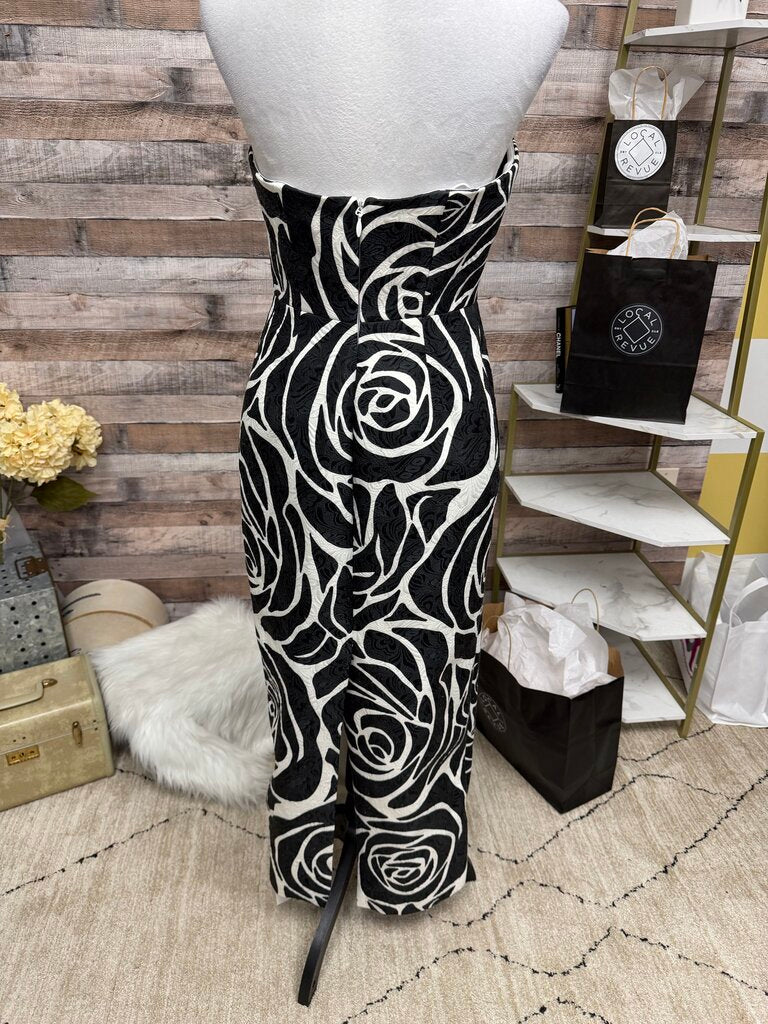 Milly Orion Rose Black & White Strapless