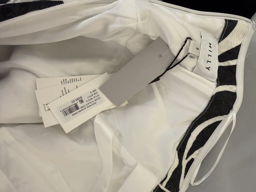 Milly Orion Rose Black & White Strapless