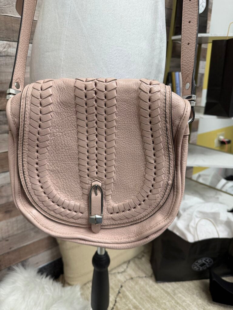 OrYANY Amanda Blush Pink Saddle Crossbody
