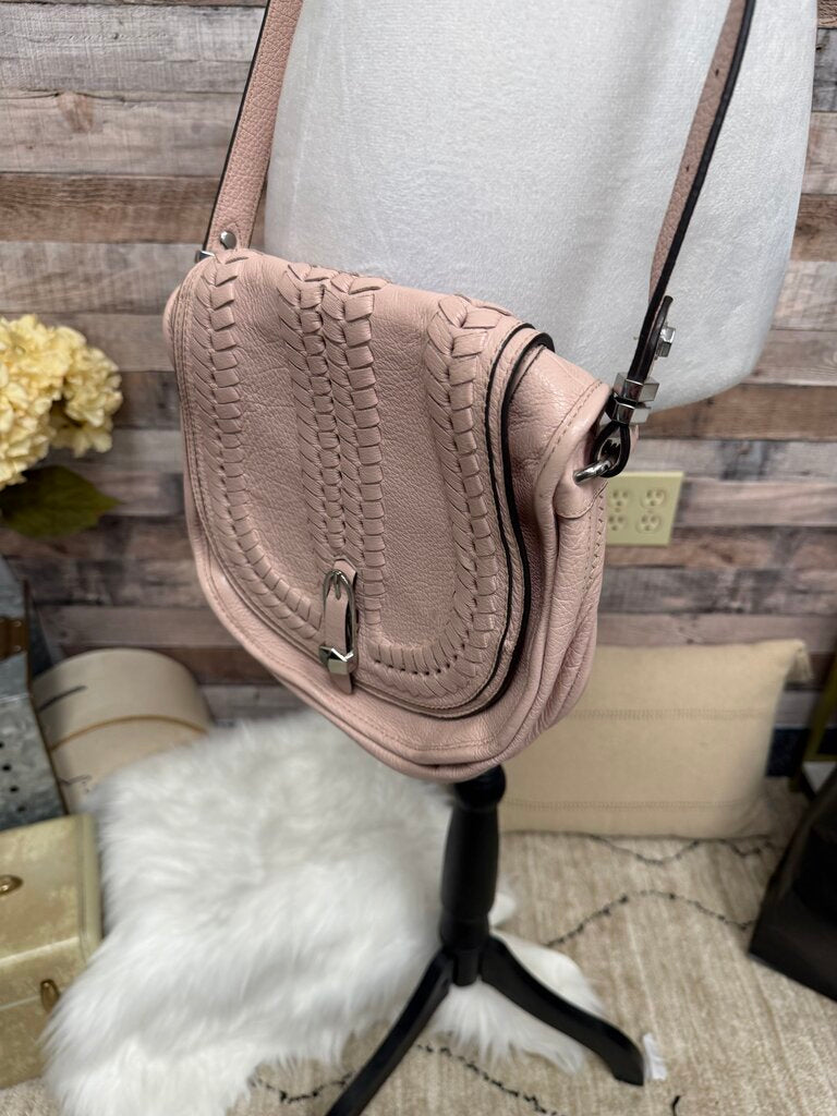 OrYANY Amanda Blush Pink Saddle Crossbody