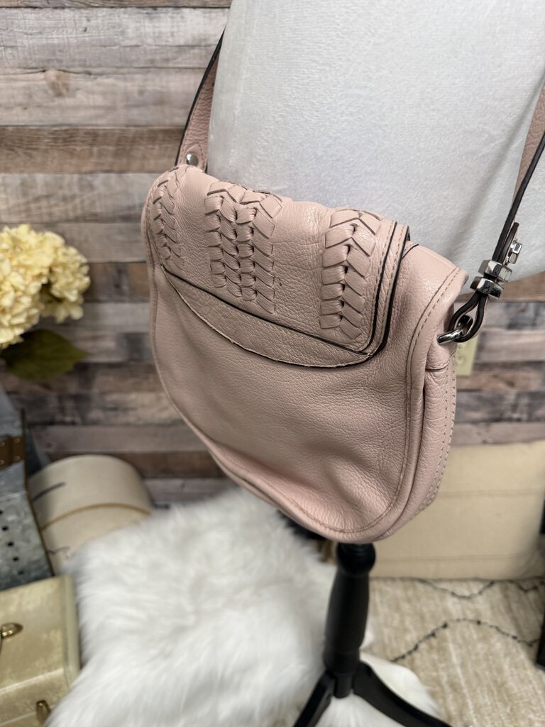 OrYANY Amanda Blush Pink Saddle Crossbody