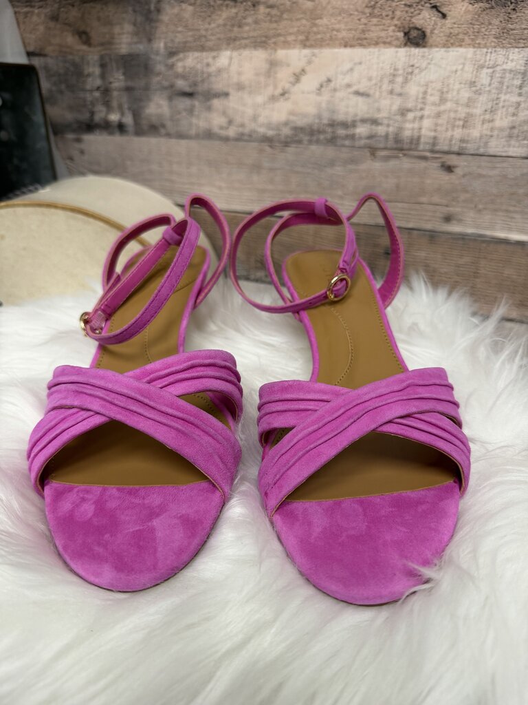 Talbots Fucsia Suede Pleated Heel