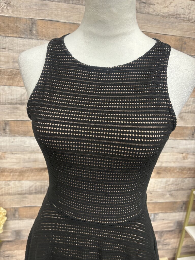 BCBGMaxAzria Black Mesh Style Cocktail