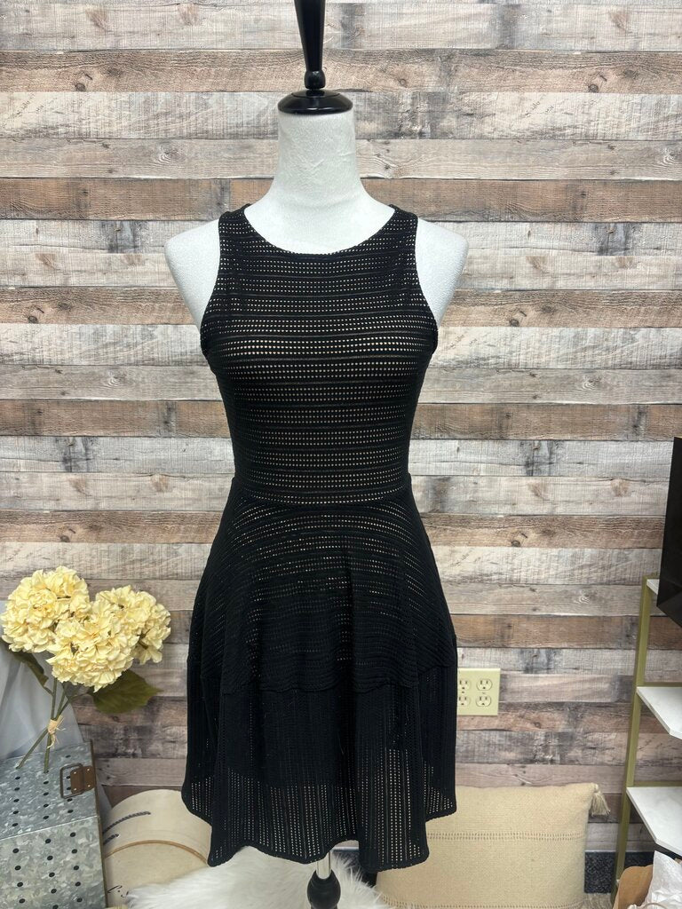 BCBGMaxAzria Black Mesh Style Cocktail BCBGMaxAzria Black Mesh Style Cocktail