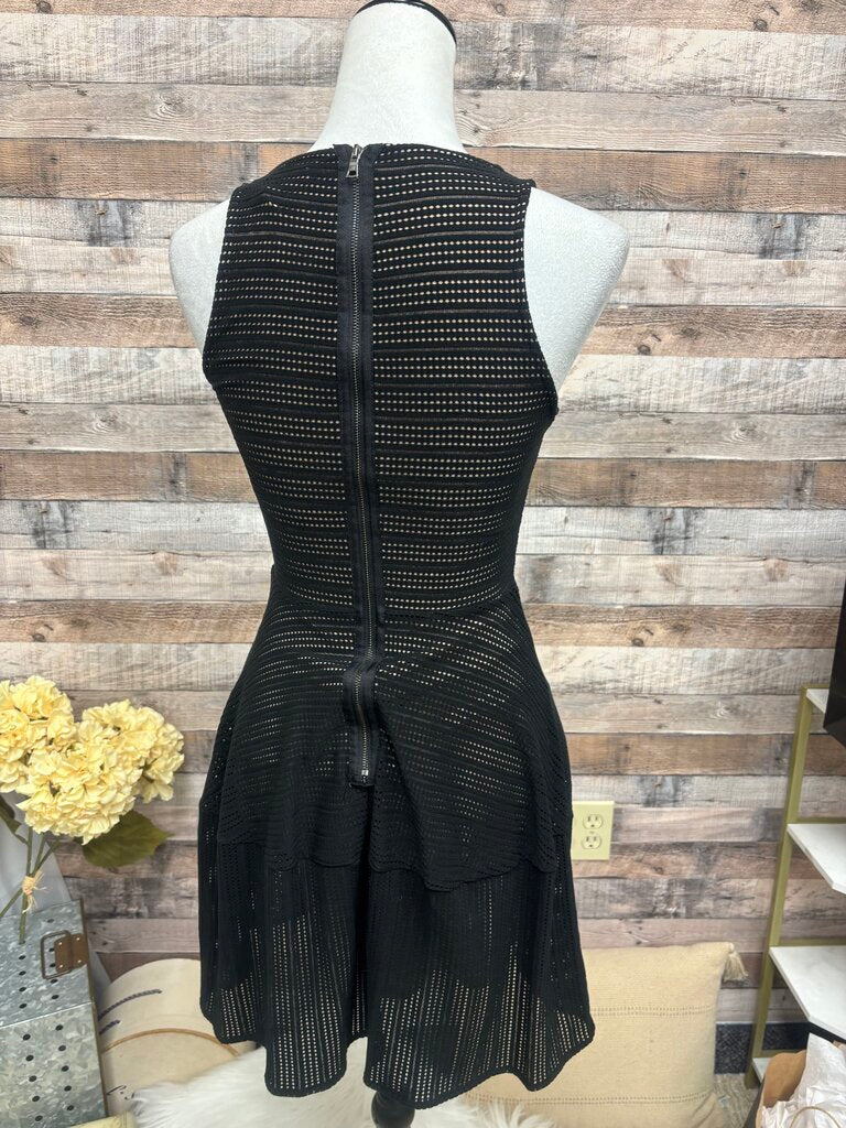 BCBGMaxAzria Black Mesh Style Cocktail