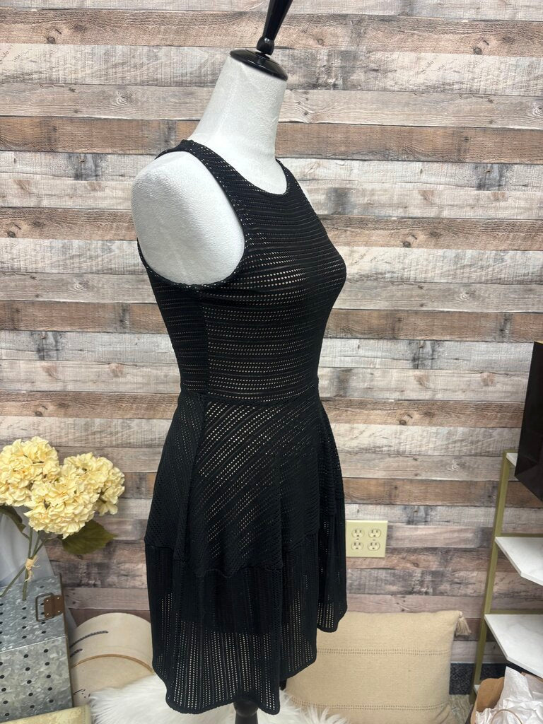 BCBGMaxAzria Black Mesh Style Cocktail