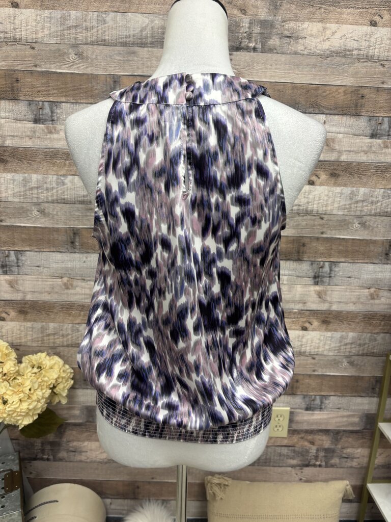 Laundry by Shelli Segal Purple Abstract Sleeveless