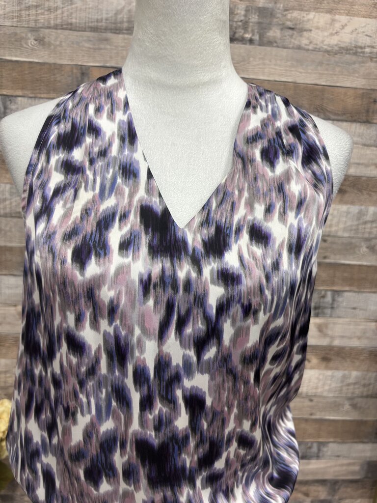 Laundry by Shelli Segal Purple Abstract Sleeveless