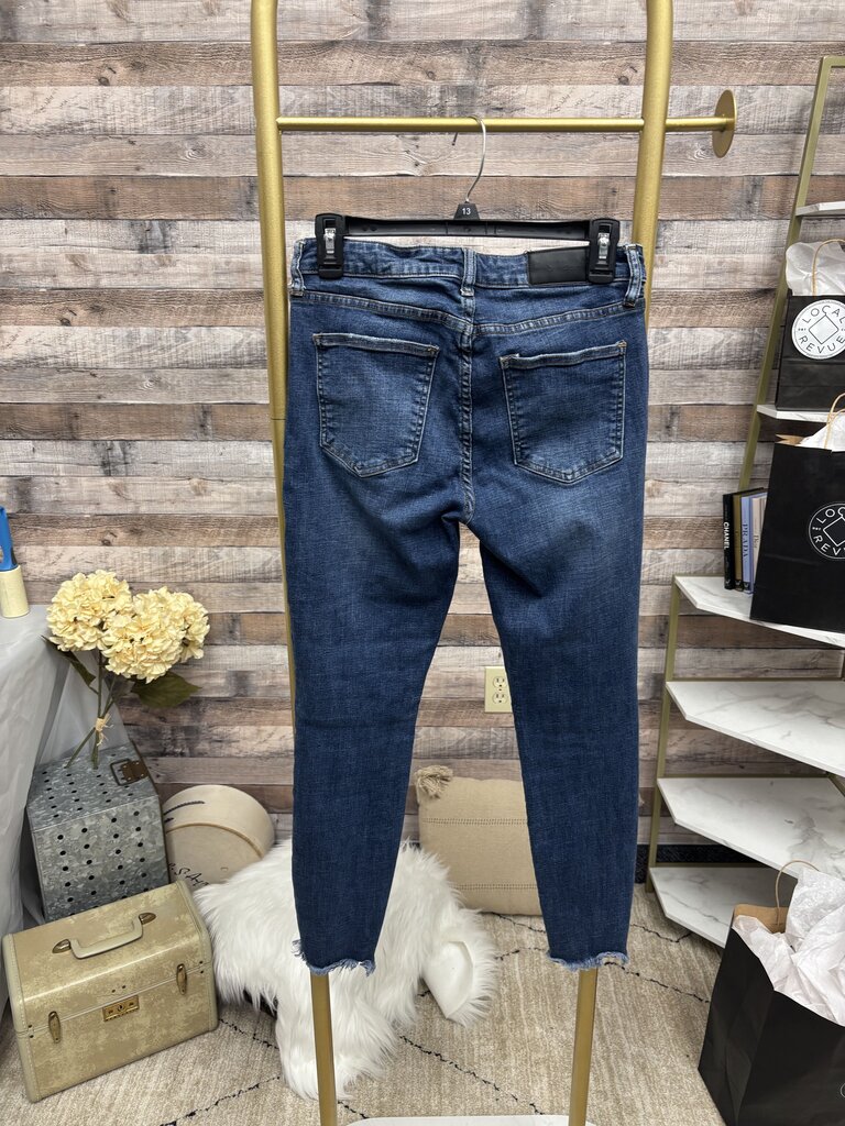 Pistola Raw Hem Skinny Denim