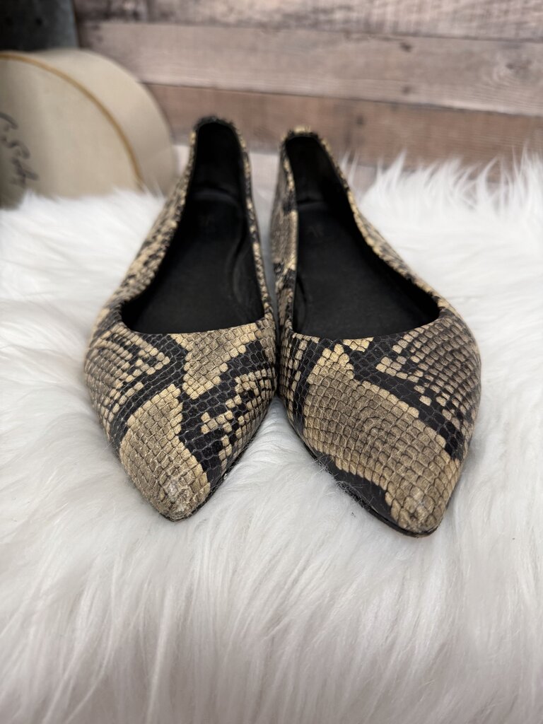 Frye Snakeskin Print Ballet Flats