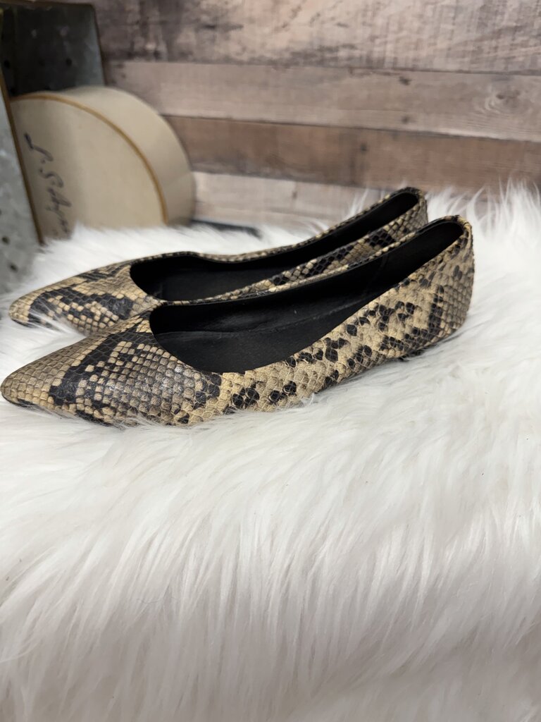 Frye Snakeskin Print Ballet Flats
