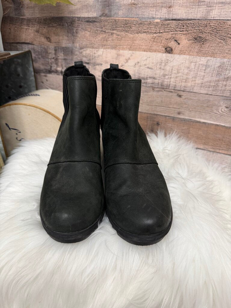 Sorel Black Suede & Canvas Combat Style Boot