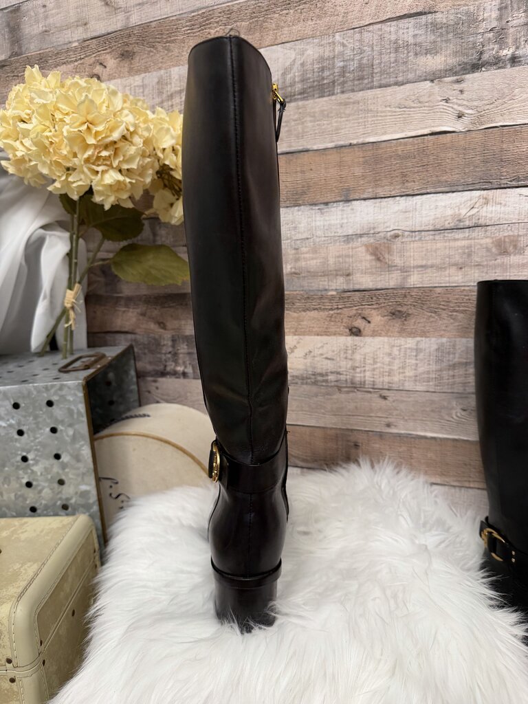 Tory Burch Black Riding Boots
