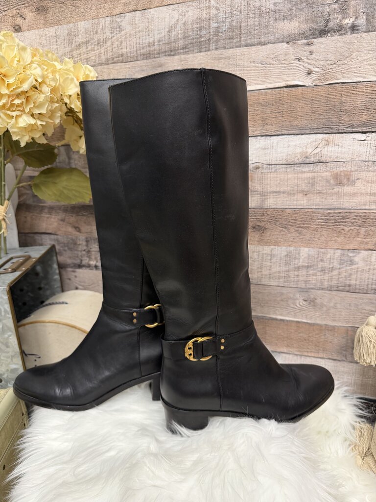 Tory Burch Black Riding Boots