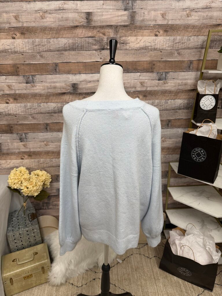 Vince Camuto Ice Blue Crewneck
