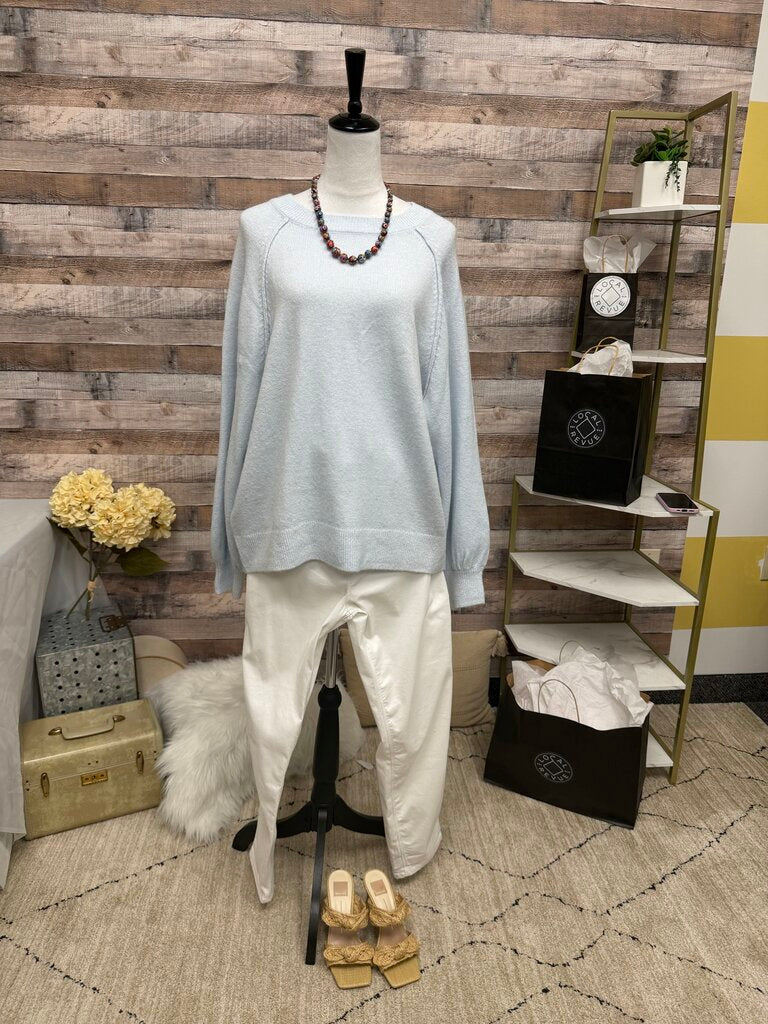 Vince Camuto Ice Blue Crewneck