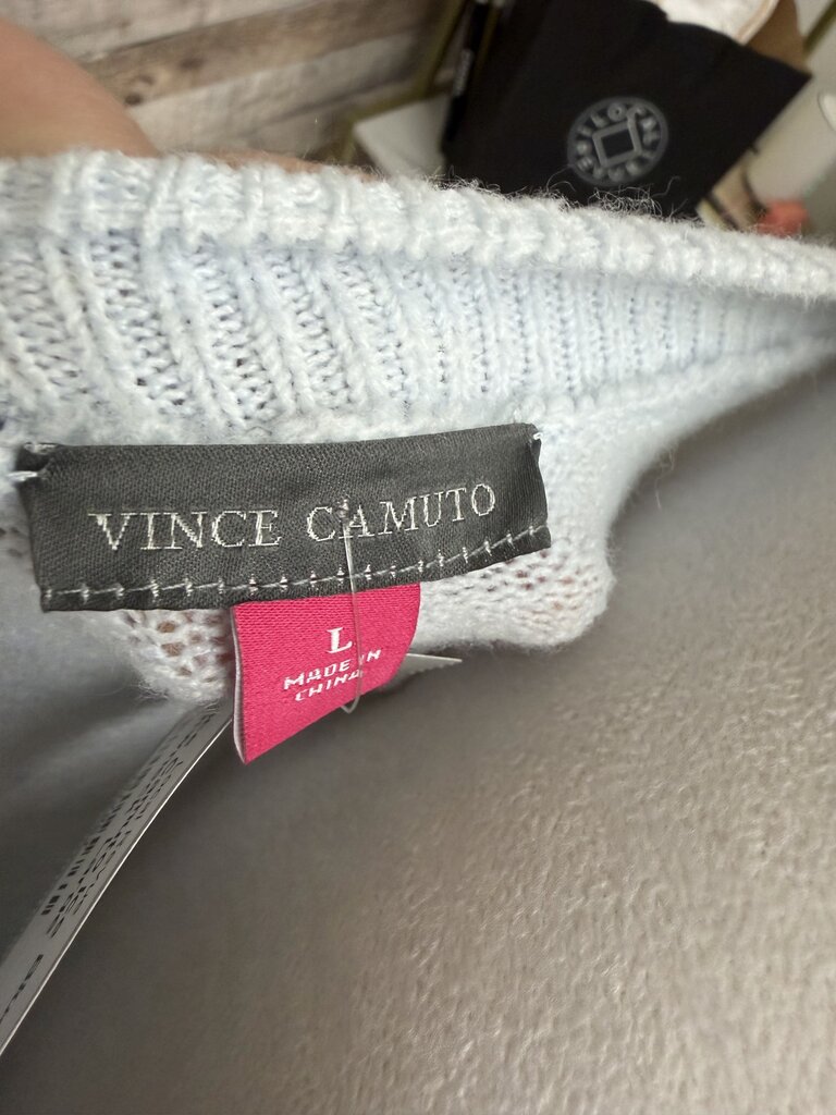 Vince Camuto Ice Blue Crewneck